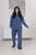 Жіночий прогулянковий костюм двійка колір синій р.50/52 446883 446883 фото