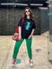 Жіночий костюм-двійка колір зелений р.50/52 454471 454471 фото 5