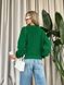 Жіночий вовняний светр зеленого кольору 405988 405988 фото 2