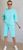 Жіночий костюм двійка з шортами колір м'ятний р.42/44 453622 453622 фото
