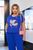 Жіночий костюм двійка з блузкою колір електрик р.50/52 455712 455712 фото