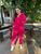 Жіночий теплий прогулянковий костюм колір малина р.62/64 444265 444241 фото