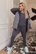 Женский костюм тройка с жилеткой цвет графит-серый р.50/52 450903 450903 фото 2