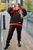 Женский спортивный костюм оранжево-черный р. 48/50 385373 385373 фото