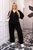 Жіночий костюм двійка рубчик колір чорний р.44/46 451410 451410 фото