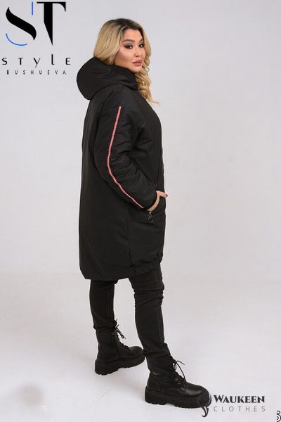 Женская куртка черного цвета размер 50/52 322861 322861 фото