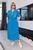 Жіноча сукня з поясом колір бірюзовий р.50/52 453801 453801 фото