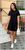 Жіноча сукня вільного крою колір чорний р.42/44 452813 452813 фото