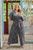 Жіночий комбінезон із брюками палаццо колір чорний р.48/50 432995 432995 фото