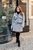 Жіночий кашеміровий костюм з жакету та спідниці сірого кольору р.48/50 357713 357714 фото