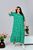 Жіноча сукня міді колір зелений р.50/52 433020 433020 фото