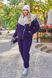 Жіночий теплий костюм із хутром колір фіолетовий р.50/52 445481 445481 фото 2