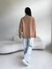 Жіночий светр із блискавкою із жаккардової в'язки колір кемел р.42/46 441548 441548 фото 5