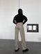 Жіночі штани з еко-шкіри колір кавовий р.42 443401 443401 фото 3