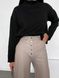 Жіночі штани з еко-шкіри колір кавовий р.42 443401 443401 фото 2