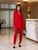 Жіночий брючний костюм колір червоний на підкладці р.2XL 439992 439992 фото