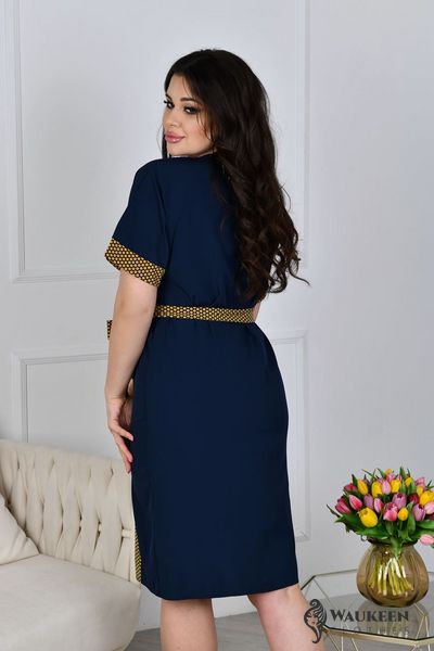 Жіноча сукня прямого фасону колір синій 432768 432768 фото