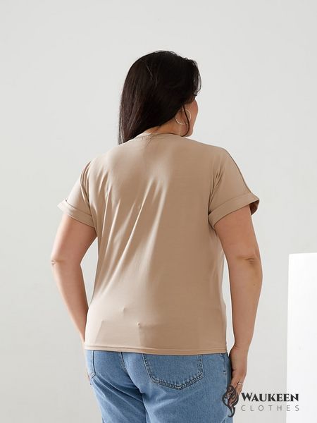 Жіноча футболка PLEASURE колір бежевий р.52/54 433680 433681 фото
