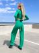 Женский костюм с топом и брюками палаццо зеленого цвета р.42/44 363135 378218 фото 11