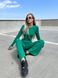 Женский костюм с топом и брюками палаццо зеленого цвета р.42/44 363135 378218 фото 10