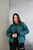 Жіноча куртка бомбер колір морська хвиля р.48/50 450749 450749 фото