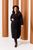 Пальто жіноче з кашеміру на підкладці з поясом чорного кольору р.48/50 376114 376114 фото