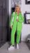 Жіночий костюм двійка з сорочкою колір салатовий р.48/50 451184 451184 фото 5