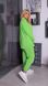 Жіночий костюм двійка з сорочкою колір салатовий р.48/50 451184 451184 фото 2