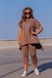Жіночий костюм лосини та туніка колір капучіно р.58/60 431728 431729 фото 1
