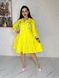 Жіноча сукня вільного крою колір жовтий р.46/48 436860 436872 фото 1