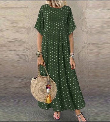 Женское платье из софта миди цвет зеленый р.42/44 456073 456073 фото