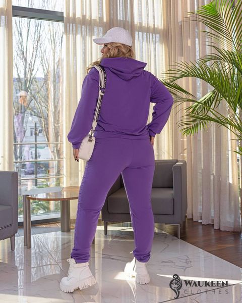 Жіночий прогулянковий костюм колір фіолетовий р.48/50 449292 449292 фото