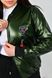 Жіноча куртка колір зелений р.48/50 453432 453432 фото 5