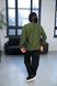Жіночий светр летуча миша колір хакі р.58/60 446600 446600 фото 5