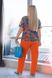 Жіночий костюм двійка з блузкою колір апельсин р.62/64 455914 455914 фото 1
