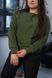 Жіночий светр летуча миша колір хакі р.58/60 446600 446600 фото 3