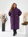 Жіноча тепла зимова куртка фіолетового кольору р.50/52 443884 377577 фото 1