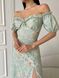 Жіноча літня сукня міді колір оливковий р.46 437215 437215 фото 7