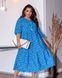 Жіноча вільна сукня міді блакитного кольору 420971 420971 фото 3