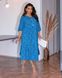 Жіноча вільна сукня міді блакитного кольору 420971 420971 фото 6