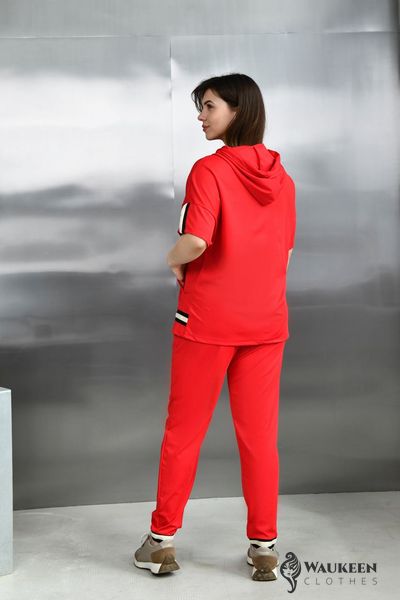 Жіночий спортивний костюм колір червоний р.52/54 455648 455648 фото
