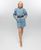 Жіноча коротка сукня "PRO МРІЙЛИВІСТЬ" колір світлий джинс р.M 445685 445685 фото