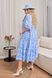Жіноча вільна сукня із софту колір блакитний р.54/56 451225 451225 фото 4