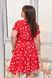Жіноча сукня із софту колір червоний р.48/50 453730 453730 фото 4