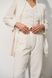 Жіночий мусліновий костюм-трійка колір молочний р.S 459102 459102 фото 2
