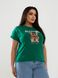 Женская футболка PLEASURE цвет зеленый р.42/46 433668 433681 фото 3