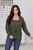 Жіночий светр трикотажний колір хакі р.48/50 445638 445638 фото