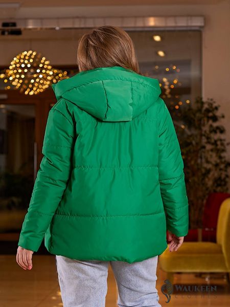 Жіноча весняна куртка колір трава р.48/50 450009 450009 фото