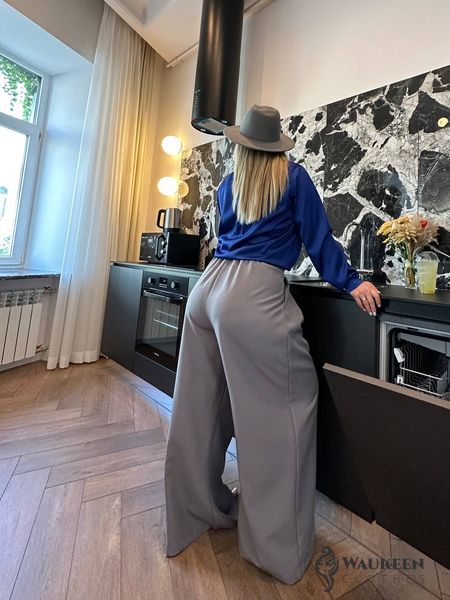 Жіночі штани палаццо колір сірий р.60/62 442235 442235 фото