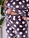 Жіноча махрова піжама в горох колір баклажан р.44/46 448308 448308 фото 5
